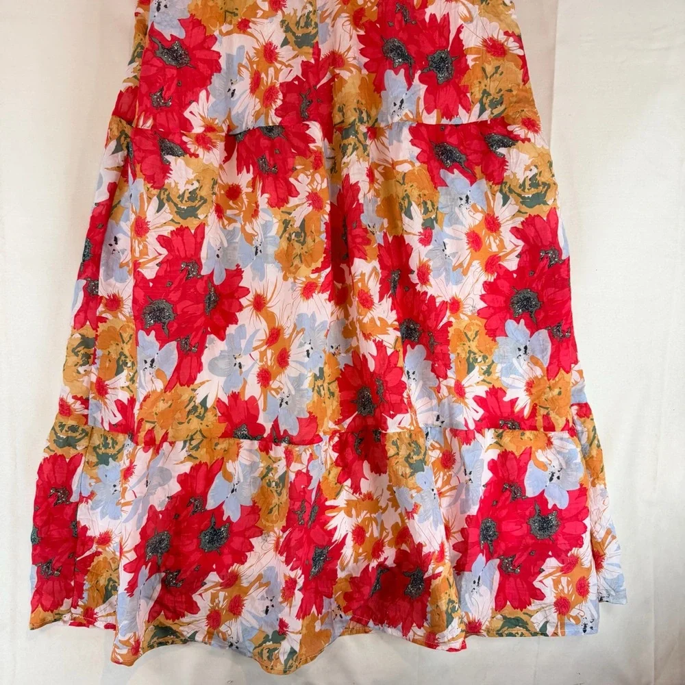 BALTIC BORN Women’s Size S Dress Midi Length NWT Floral Lined DENTON Style NEW